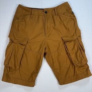G-Star Raw Rovic Loose Cargo Shorts Men's 31‎ (fits 32x11) Orange Cotton Y2K
